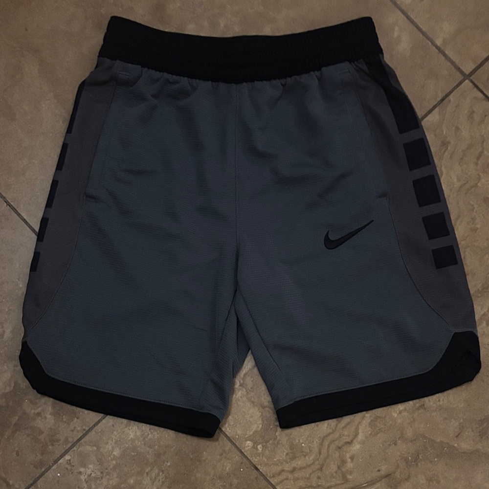 Nike Gray & Black Athletic Shorts